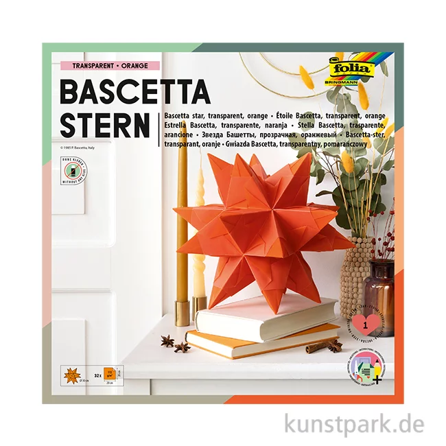 Artikelbild 1 des Artikels “Bascetta-Stern Bastelset, 115g - orange “
