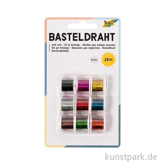 Artikelbild 1 des Artikels “Basteldraht-Set, 9x2m - farbig sortiert “