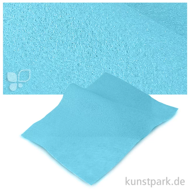Artikelbild 1 des Artikels “Bastelfilz 20x30 cm, 2mm Einzelbogen | Hellblau“