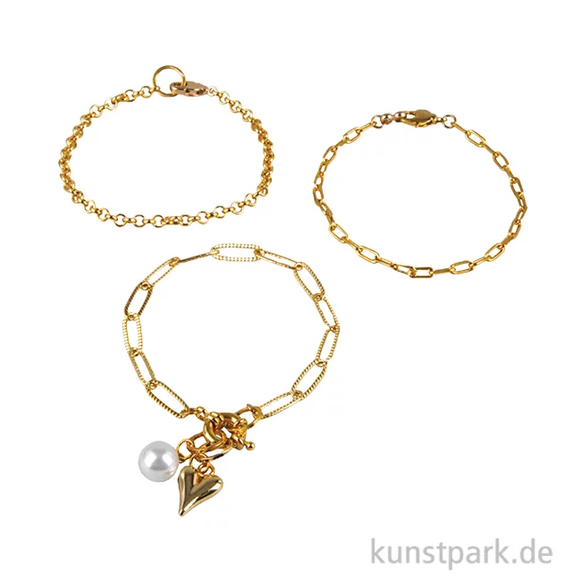 Artikelbild 1 des Artikels “Schmuck Bastelset Armbänder Click + Match, Gold “