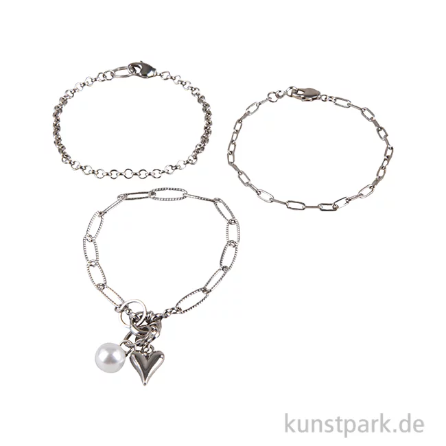 Artikelbild 1 des Artikels “Schmuck Bastelset Armbänder Click + Match, Silber “