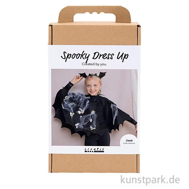 Artikelbild 1 des Artikels “Bastelset - Halloween Kostüm, Haarreif + Umhang, Fledermaus, Schwarz “