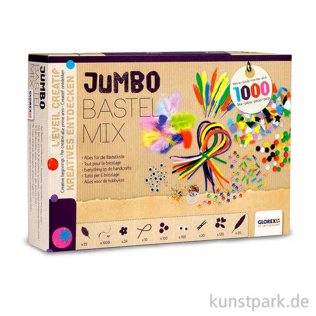 Artikelbild 1 des Artikels “Bastelset - Jumbo Bastel Mix mit viel Inhalt für die Bastelkiste “