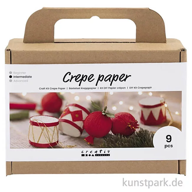 Artikelbild 1 des Artikels “Bastelset Weihnachtsschmuck aus Krepppapier “