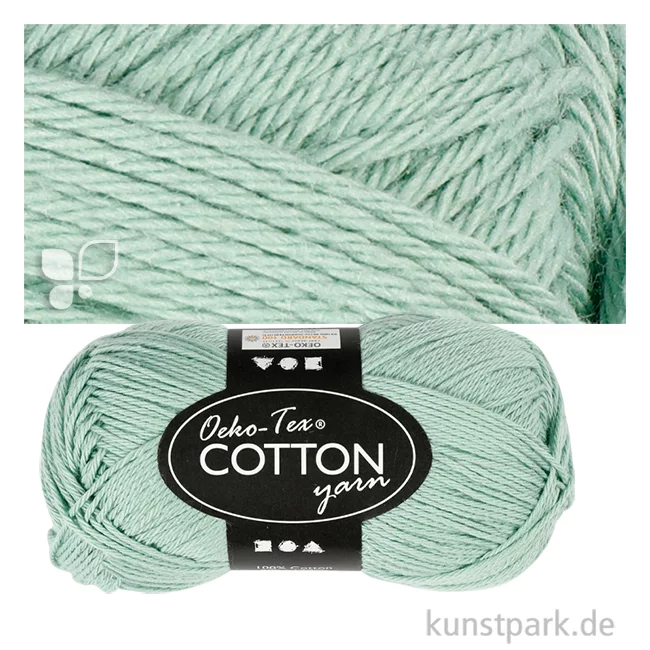 Artikelbild 1 des Artikels “Baumwolle - 50 g Knäuel Farbe | Mintgrün“