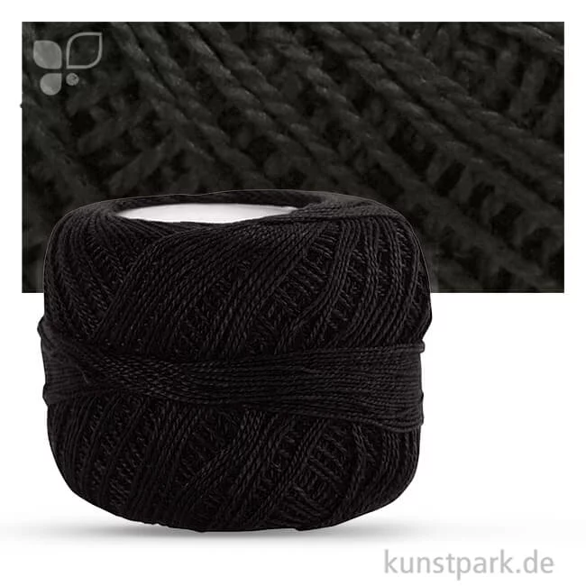 Artikelbild 1 des Artikels “Baumwollgarn 125 m - 20 g Einzelfarbe | Schwarz“