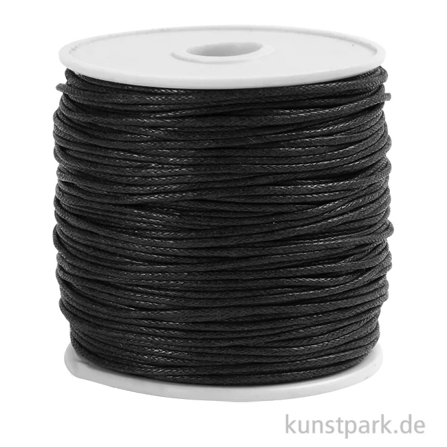 Artikelbild 1 des Artikels “Baumwollschnur gewachst, Schwarz, 1 mm, 40 Meter “