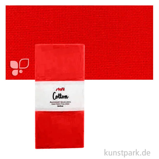 Artikelbild 1 des Artikels “Baumwollstoff Zuschnitt - 55 x 70 cm Farbe | Rot“