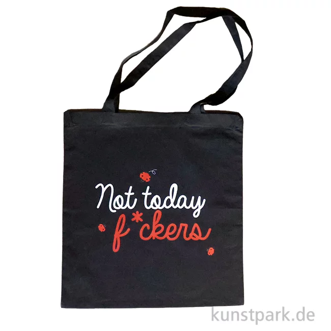 Artikelbild 1 des Artikels “Baumwolltasche, Schwarz, Bedruckt, Design, Not today “