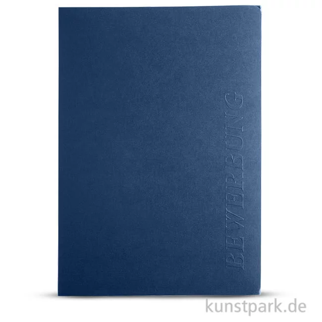 Artikelbild 1 des Artikels “Bewerbungsmappe Excellence 3-teilig, 2 Klemmschienen, senkrechte Prägung 1 Stk. | Dunkelblau“