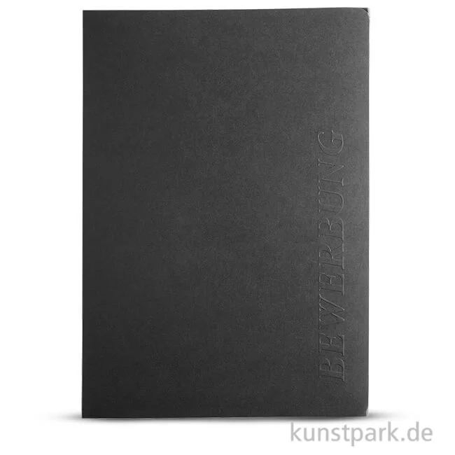 Artikelbild 1 des Artikels “Bewerbungsmappe Excellence 3-teilig, 2 Klemmschienen, senkrechte Prägung 1 Stk. | Schwarz“