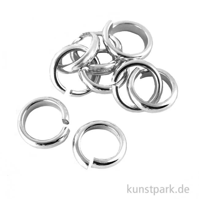 Artikelbild 1 des Artikels “Biege-Ringe 2 mm, Durchmesser 10 mm, 10 Stück, Platin “
