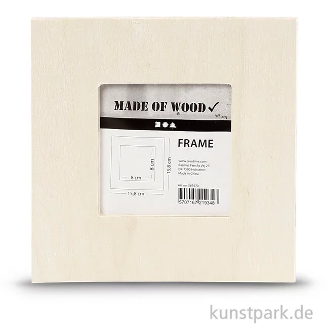 Artikelbild 1 des Artikels “Bilderrahmen aus Holz, 15,8x15,8 cm “