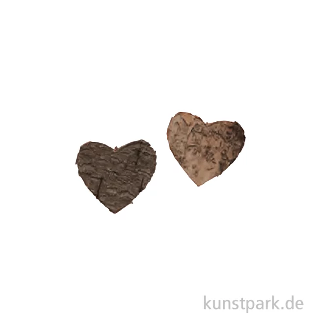 Artikelbild 1 des Artikels “Birkenrinde Herzen, 12 Stück, 4 cm “
