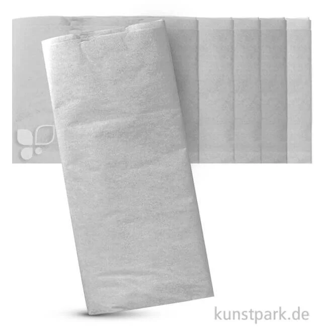 Artikelbild 1 des Artikels “Blumenseide 50x70 cm, 10 Bogen, 20g Farbe | Weiß“