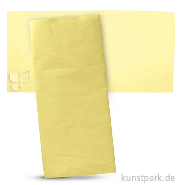 Artikelbild 1 des Artikels “Blumenseide 50x70 cm, 5 Bogen, 20g Farbe | Zitronengelb“