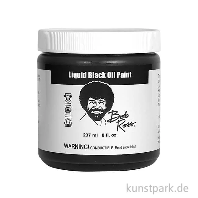 Artikelbild 1 des Artikels “Bob Ross - Flüssigschwarz langsamtrocknend 237 ml “