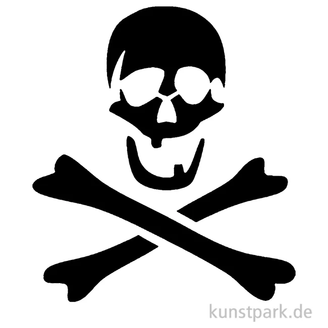 Artikelbild 1 des Artikels “Bodypainting-Schablone - Totenkopf “