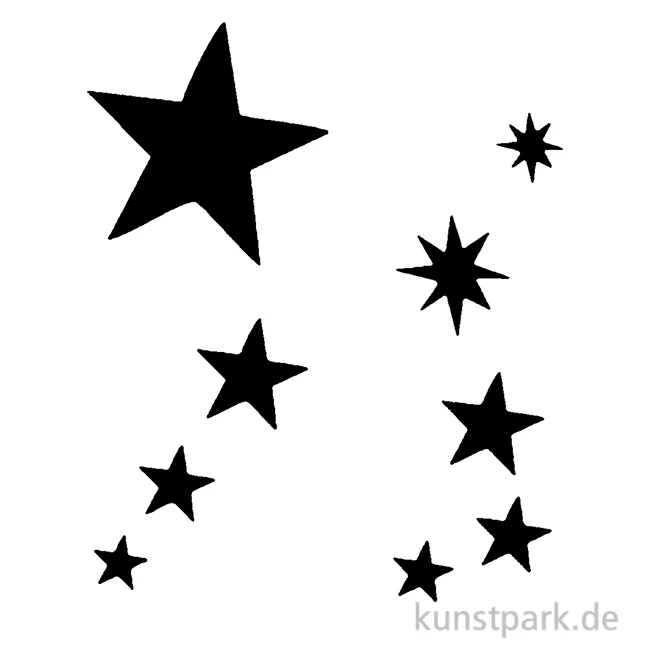 Artikelbild 1 des Artikels “Bodypainting-Schablonen Set Sterne “