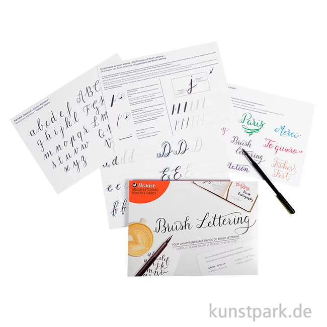 Artikelbild 1 des Artikels “BRAUSE Brush Lettering Anleitungsblock - 15 Blatt, DIN A4 “