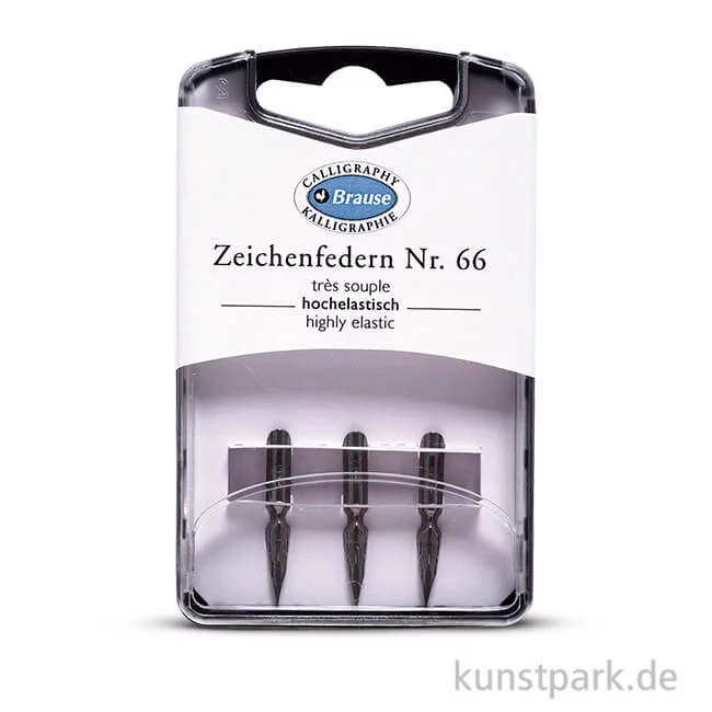 Artikelbild 1 des Artikels “BRAUSE Zeichenfeder, 3 Stück 66 - sehr flexibel“
