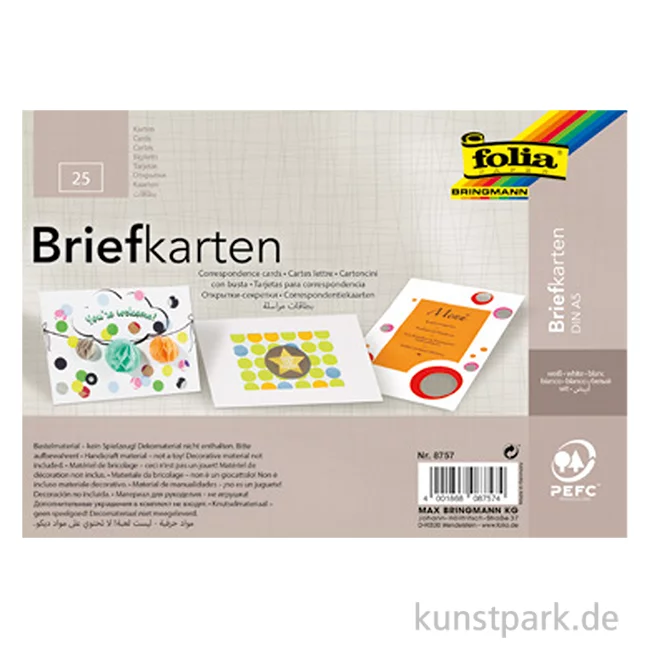 Artikelbild 1 des Artikels “Briefkarten - Weiß, DIN A6, 25 Stück “