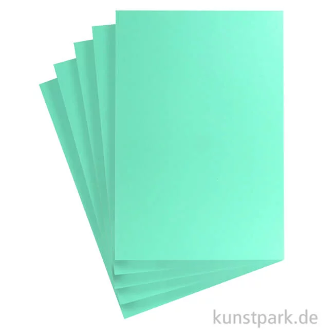 Artikelbild 1 des Artikels “Briefkartenkarton Gerippt, DIN A4, 5 Blatt, Mint, 220g “
