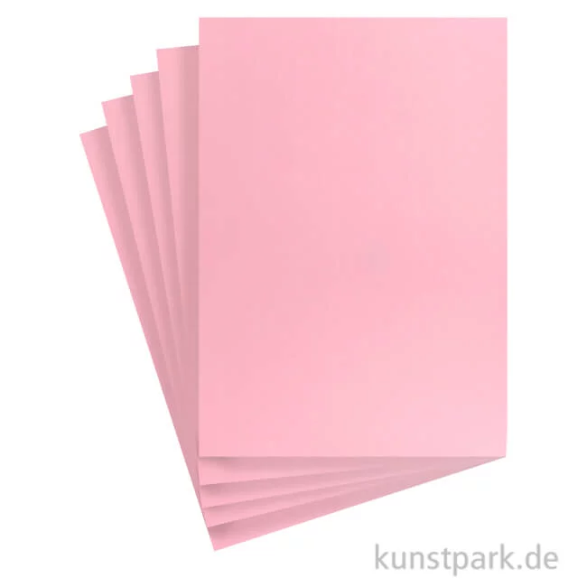 Artikelbild 1 des Artikels “Briefkartenkarton Gerippt, DIN A4, 5 Blatt, Rosa, 220g “