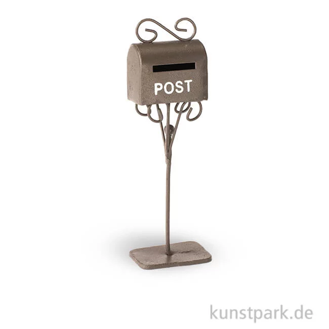 Artikelbild 1 des Artikels “Miniatur Briefkasten aus Metall - Rost, 3x2x11 cm “
