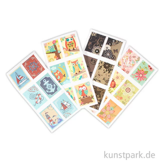 Artikelbild 1 des Artikels “Briefmarken-Sticker - Freizeit, 72 Stück “