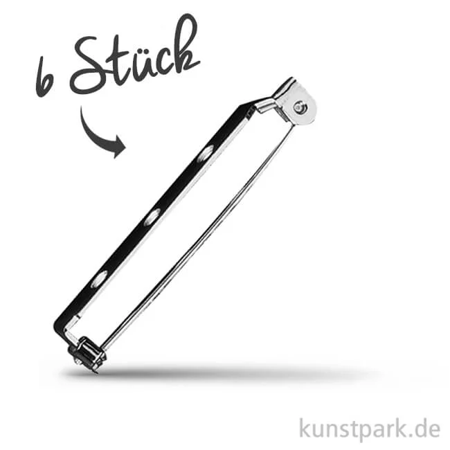 Artikelbild 1 des Artikels “Broschennadel mit Steg und Sicherheitsverschluss - Platin Länge 20 mm - 6 Stück“
