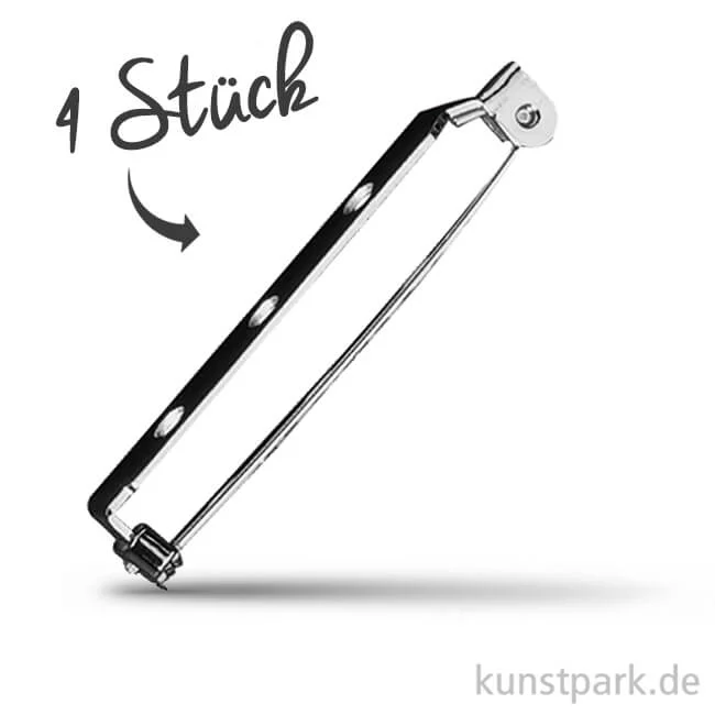 Artikelbild 1 des Artikels “Broschennadel mit Steg und Sicherheitsverschluss - Platin Länge 38 mm - 4 Stück“