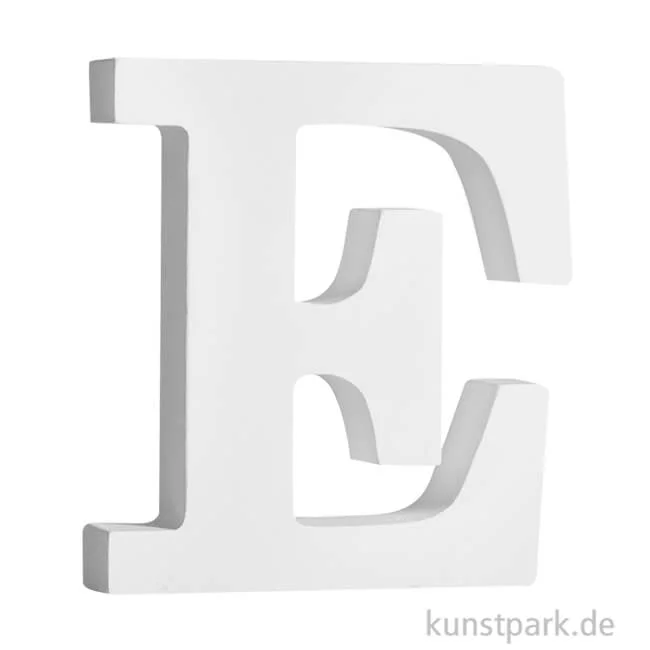 Artikelbild 1 des Artikels “Buchstaben aus MDF Holz, Weiß, Höhe 11 cm, Stärke 2 cm Einzeln | E“