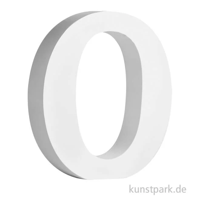 Artikelbild 1 des Artikels “Buchstaben aus MDF Holz, Weiß, Höhe 11 cm, Stärke 2 cm Einzeln | O“