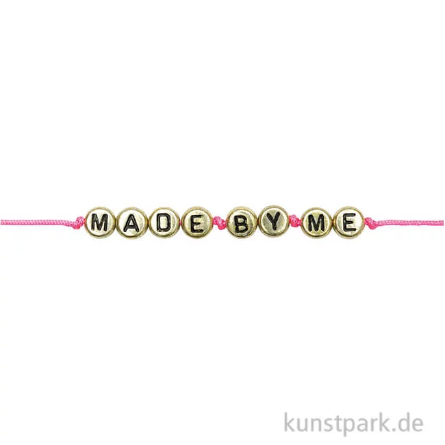 Artikelbild 1 des Artikels “Buchstaben Perlen Mix, Rund, Gold, 165 Stück “