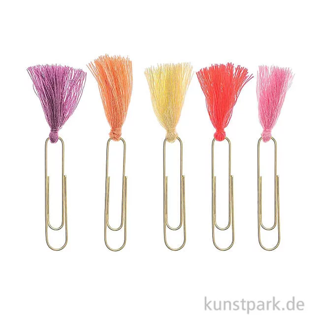 Artikelbild 1 des Artikels “Büroklammern mit Quaste - Frühling, 5 Stück “