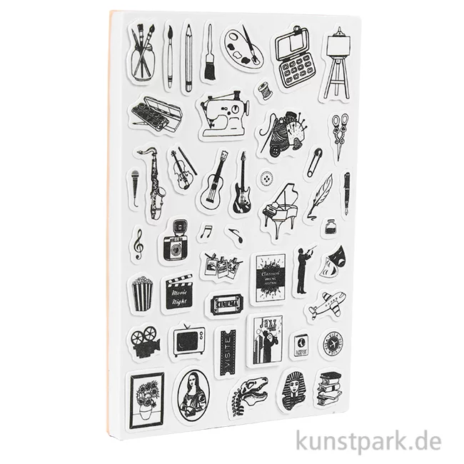 Artikelbild 1 des Artikels “Bullet Journal Stempel - Hobbies, 46 Motive “