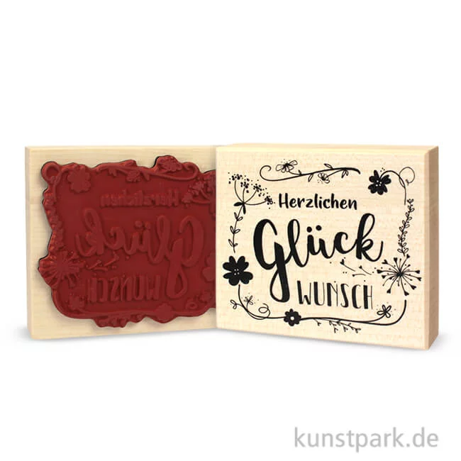 Artikelbild 1 des Artikels “Butterer Stempel - Herzlichen Glückwunsch, 8x9 cm “