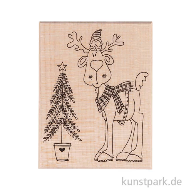 Artikelbild 1 des Artikels “Butterer Stempel - Wichtel im Glück, 7 x 9 cm “