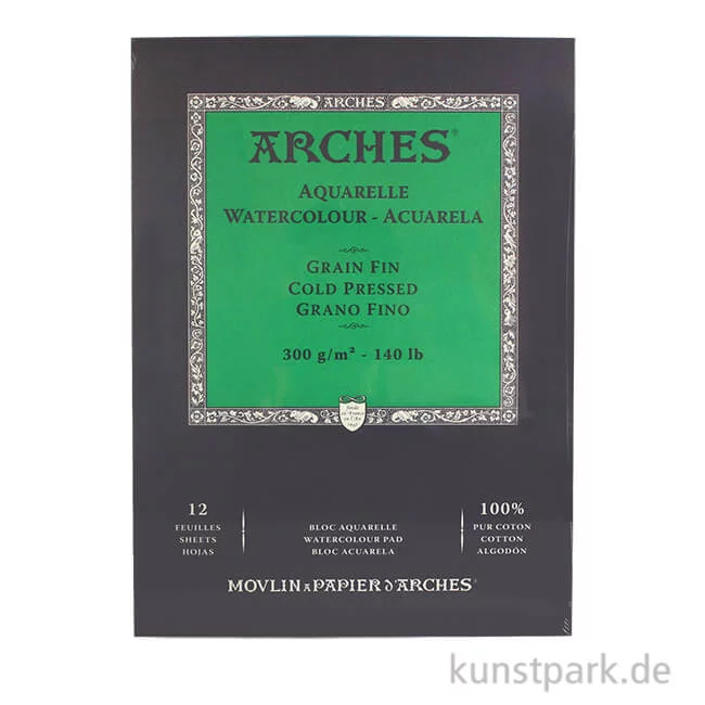 Artikelbild 1 des Artikels “ARCHES Aquarellpapier fein, 12 Blatt, 300g “