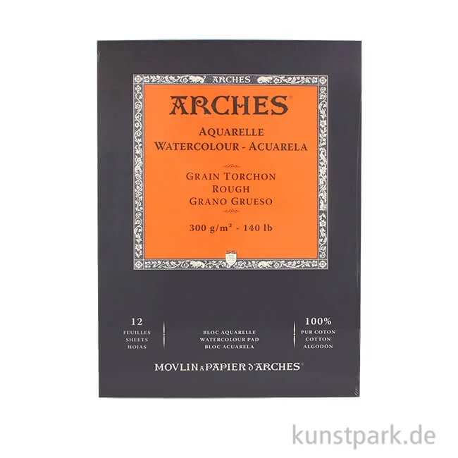 Artikelbild 1 des Artikels “ARCHES Aquarellpapier rau, 12 Blatt, 300g 23 x 31 cm“