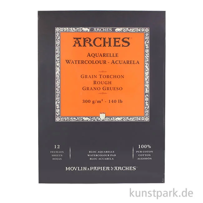 Artikelbild 1 des Artikels “ARCHES Aquarellpapier rau, 12 Blatt, 300g 26 x 36 cm“