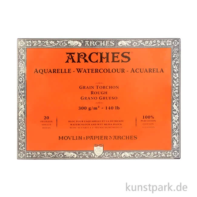 Artikelbild 1 des Artikels “ARCHES Aquarellpapier rau, 20 Blatt, 300g 31 x 41 cm“