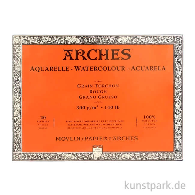 Artikelbild 1 des Artikels “ARCHES Aquarellpapier rau, 20 Blatt, 300g “
