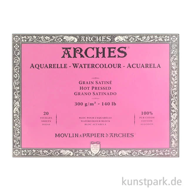 Artikelbild 1 des Artikels “ARCHES Aquarellpapier satiniert, 20 Blatt, 300g “