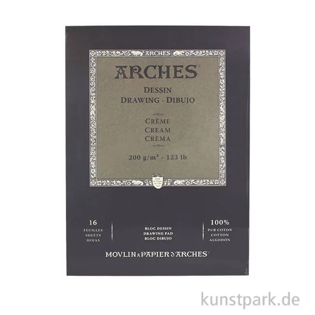 Artikelbild 1 des Artikels “ARCHES DRAWING Creme, 16 Blatt, 200g 23 x 31 cm“