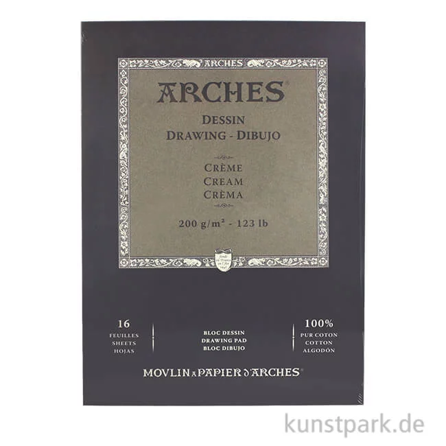 Artikelbild 1 des Artikels “ARCHES DRAWING Creme, 16 Blatt, 200g “