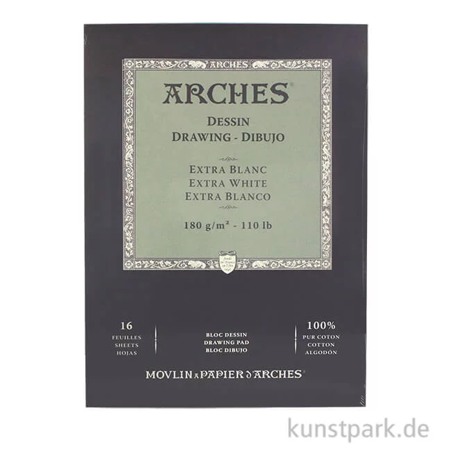 Artikelbild 1 des Artikels “ARCHES DRAWING Extra Weiß, 16 Blatt, 180g 26 x 36 cm“