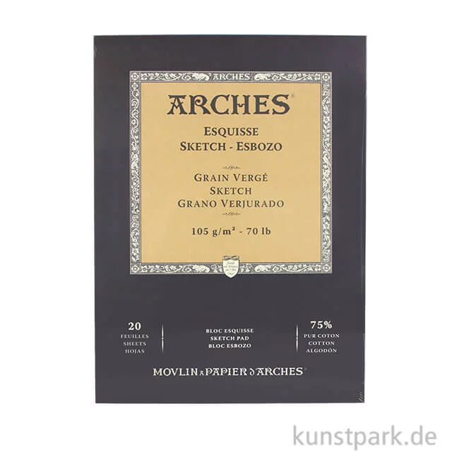 Artikelbild 1 des Artikels “ARCHES SKETCHING, 20 Blatt, 105g 23 x 31 cm“