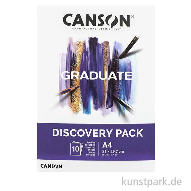 Artikelbild 1 des Artikels “Canson GRADUATE Mixed Media Papiere - Discovery Pack, A4, 10 Blatt “